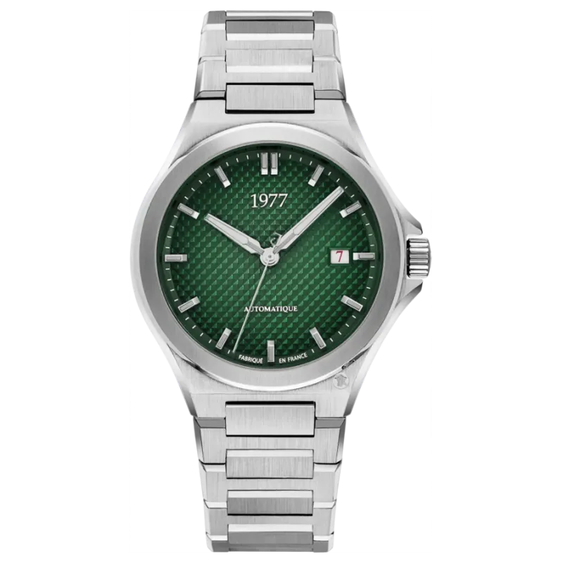 1977 ARSENE Automatik, 41 mm, Zifferblatt Grün, Edelstahlband 904L, Men's Watch 1977P02171